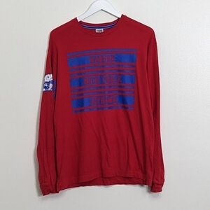 Victoria's Secret Pink Kansas Jayhawks Small Red Long Sleeve Rock Chalk JayHawk